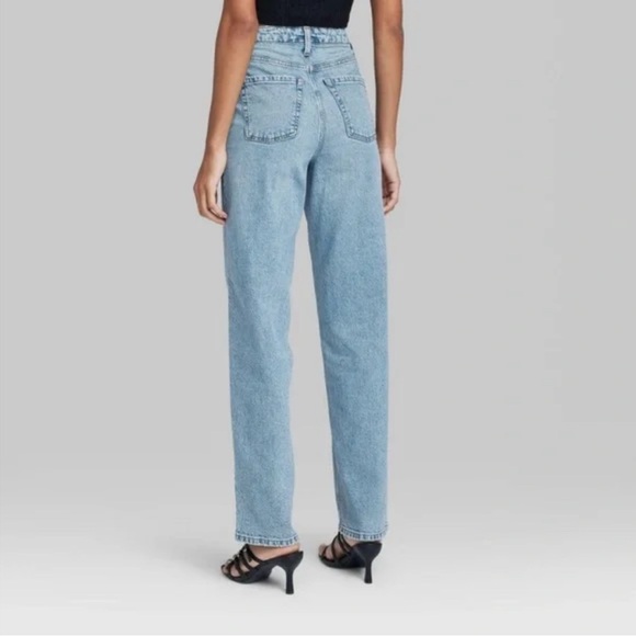 NWT Wild Fable super high-rise straight jeans Size 6 - Picture 3 of 13